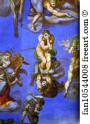 The Last Judgment Detail Art Print - The Last Judgment. Detail