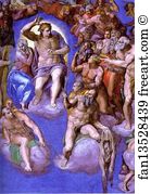 The Last Judgment Detail Art Print - The Last Judgment. Detail
