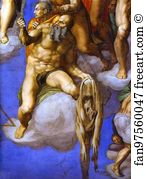 The Last Judgment Detail Art Print - The Last Judgment. Detail