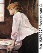 Laundress Art Print - The Laundress