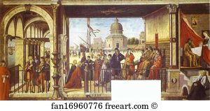 Arrival Art Print - The Legend Of St. Ursula: The Arrival Of The English Ambassadors