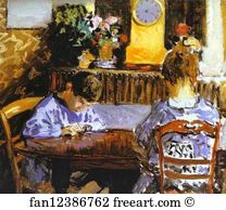 1874 Oil On Canvas Private Collection Art Print - The Lesson