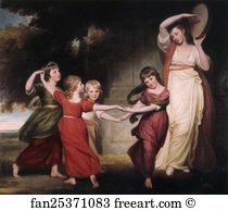 George Romney Art Print - The Levenson-Gower Children