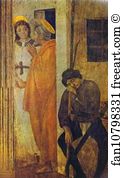 1471 1472 Fresco Brancacci Chapel Art Print - The Liberation Of St. Peter From Prison. Detail