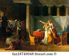 Lictors Art Print - The Lictors Returning To Brutus The Bodies Of His Sons