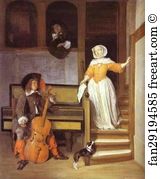 Nicolaes Maes Art Print - The Listening Housewife