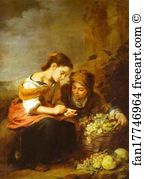 Seller Art Print - The Little Fruit Seller