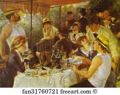 The Luncheon Of The Boating Party Art Print - The Luncheon Of The Boating Party
