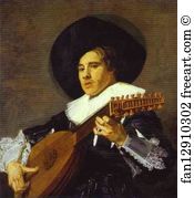 Lute Art Print - The Lute Player