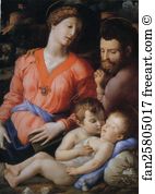 Panciatichi Art Print - The Madonna And Child With The Infant St. John The Baptist, Known As The Panciatichi Madonna