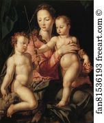 Portland Art Print - The Madonna And Child With The Infant St. John The Baptist