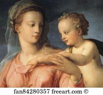 Infant Art Print - The Madonna And Child With The Infant St. John The Baptist. Detail