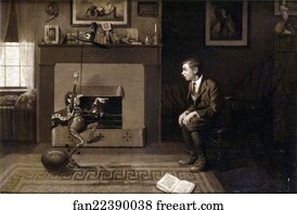 You Art Print - The Magic Foot-Ball, 'i Thought You Were Wrong, ' He Said In Triumph. 'you Said It Was Nine! Stupid! '