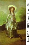1786 Oil On Canvas National Gallery Art Print - The Marquesa De Pontejos