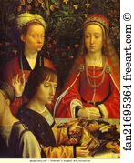 The Marriage At Cana Detail Art Print - The Marriage At Cana. Detail