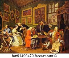 1743 Oil On Canvas National Gallery Art Print - The Marriage Contract