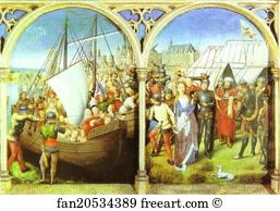 Companions Art Print - The Martyrdom Of St. Ursula's Companions And The Martyrdom Of St. Ursula