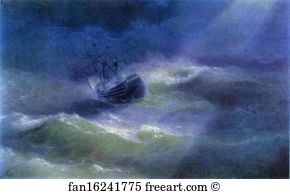 Ukraine Art Print - The Mary Caught In A Storm