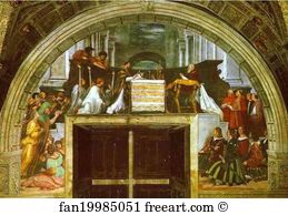 1512 Fresco Vaticano Art Print - The Mass At Bolsena