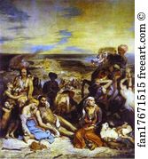 1824 Oil On Canvas Louvre Art Print - The Massacre Of Chios