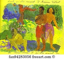 Leafs Art Print - The Messengers Of Oro. Illustration For 'l'ancien Culte Mahorie', Leaf 24