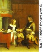 Admiring Art Print - The Military Admirer