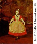 1866 Oil On Canvas Art Print - The Minuet