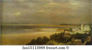 Caves Art Print - The Monastery Of The Caves Near Nizhny Novgorod