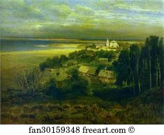 1871 Oil On Canvas Arts Museum Art Print - The Monastery Of The Caves Near Nizhny Novgorod