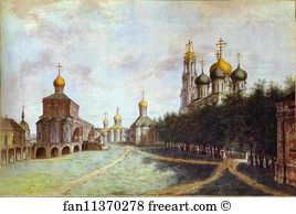 Monastery Art Print - The Monastery Of Trinity And St. Sergius