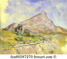 B Art Print - The Mount Of St. Victoria (La Montagne Sainte-Victoire)