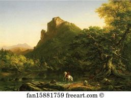 Fording Art Print - The Mountain Ford