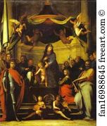 The Mystic Marriage Of St Catherine Art Print - The Mystic Marriage Of St. Catherine