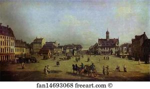 New Market Square In Dresden Art Print - The New Market Square In Dresden