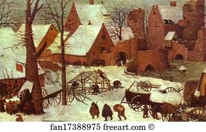 The Numbering At Bethlehem Detail Art Print - The Numbering At Bethlehem. Detail