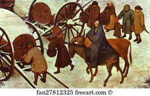 The Numbering At Bethlehem Detail Art Print - The Numbering At Bethlehem. Detail