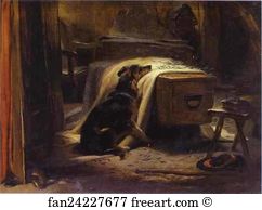 Mourning Art Print - The Old Shepherd's Chief Mourner