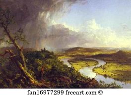 Ny Art Print - The Oxbow (The Connecticut River Near Northampton)