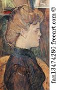 Model Art Print - The Painter's Model Hélène Vary In The Studio