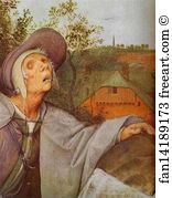 Naples Art Print - The Parable Of The Blind. Detail