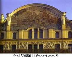 Methropol Art Print - The Part Of The Facade Of The Hotel Methropol With Vrubel's Tile Panel