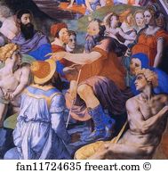 Appointment Art Print - The Passage Of The Red Sea And Moses Appointing Joshua. Detail