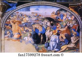 Appointment Art Print - The Passage Of The Red Sea And Moses Appointing Joshua