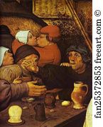 The Peasant Dance Art Print - The Peasant Dance. Detail