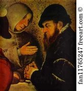 The Peasant Wedding Detail Art Print - The Peasant Wedding. Detail