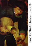 The Peasant Wedding Detail Art Print - The Peasant Wedding. Detail