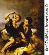 Oil On Canvas Alte Pinakothek Art Print - The Pie Eater