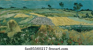 Field Art Print - The Plain Of Auvers / Wheat Fields Near Auvers