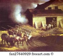 Jean Louis Andre Theodore Gericault Art Print - The Plaster Kiln