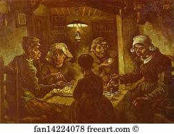 Potatoes Art Print - The Potato-Eaters